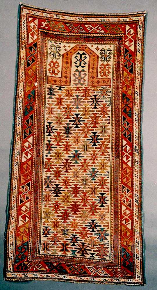 Akstafa Rugs: The Hort 1870's Akstafa Prayer rug