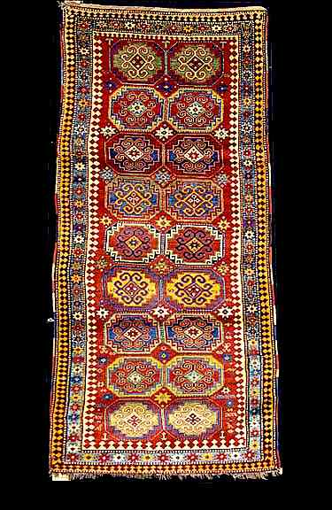 A Moghan Kazak long rug lot 81