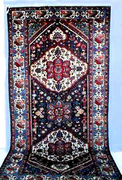 Bahktiari Rugs: Bakhtiari carpet, possibly 18th C.