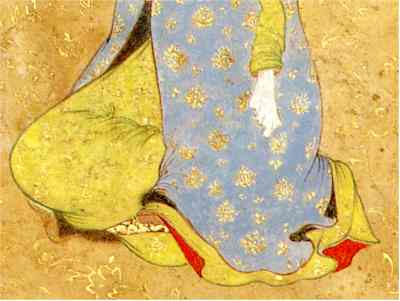 Persian Miniature Painting: Seated Princess Mohammadi, Herat, circa 1565