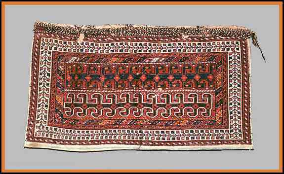 Antique Luri of Kirman Sumac Bag 