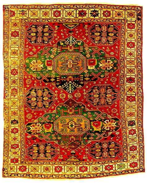 The Oliveira mid 19th C. Kuba Konagkend Rug