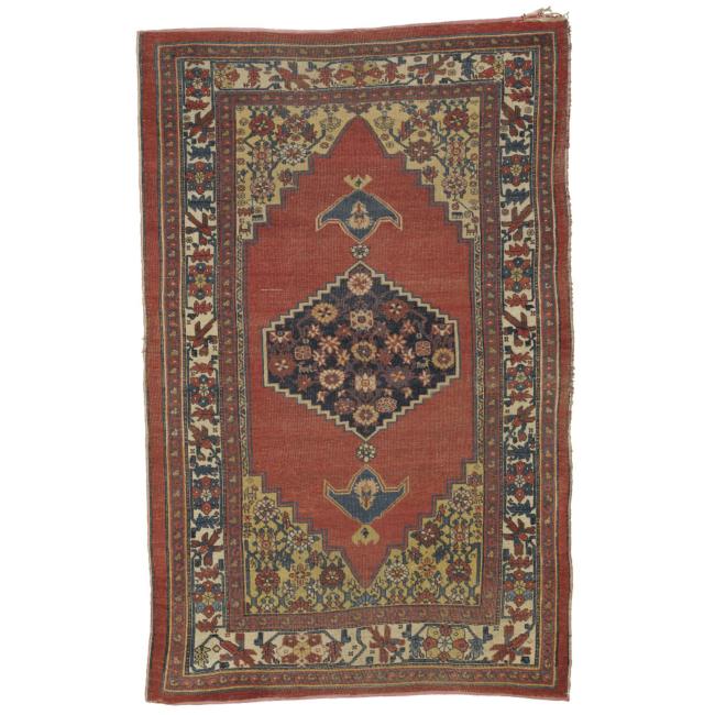 Bijar Rugs: Bijar Carpet Mina Khana Medallion circa 1910 
