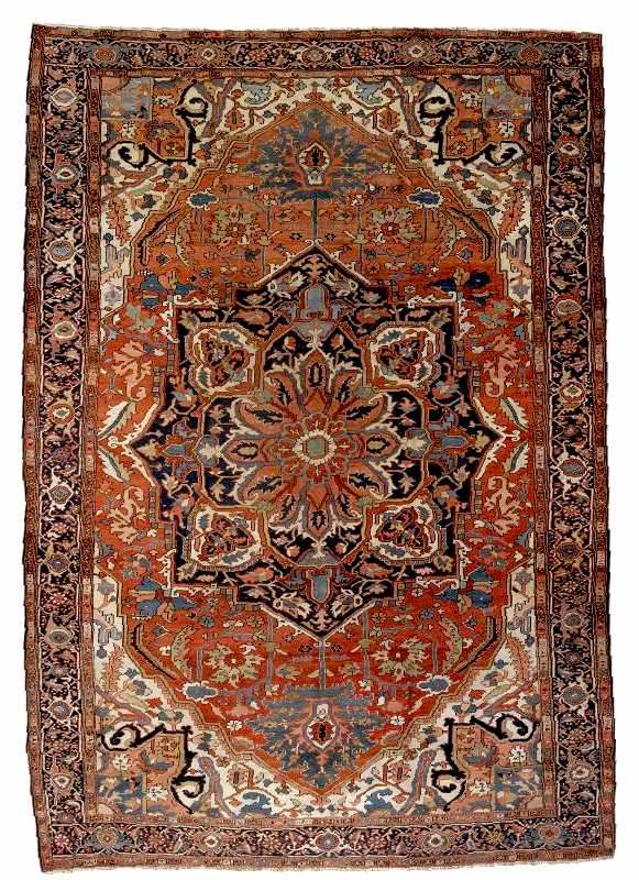 Heriz Rugs: Heriz Carpet Circa 1900 Sotheby's Lot 658