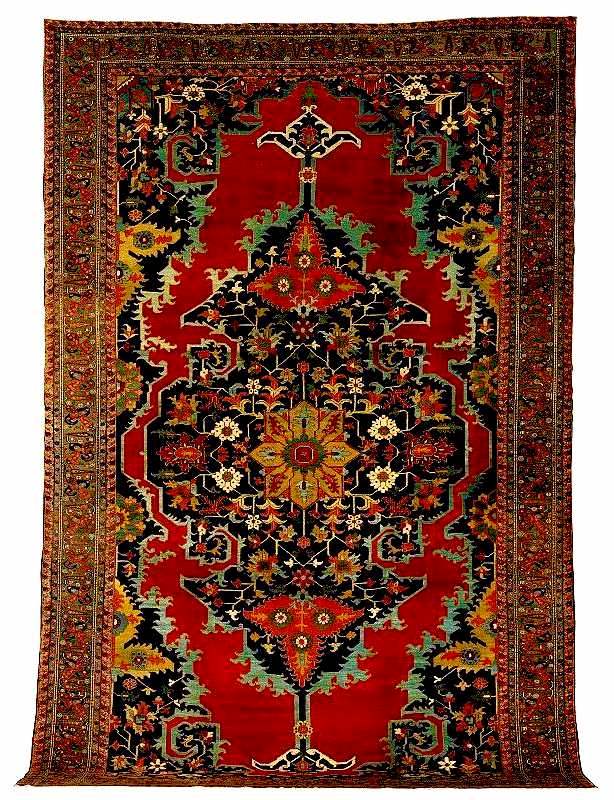 Heriz Rugs: Heriz Carpet circa 1900 Sotheby's Lot 1257