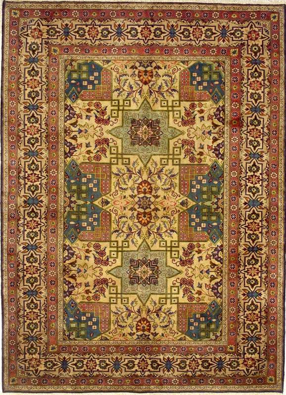 Yazd Rugs: Diamond Star Yazd Carpet