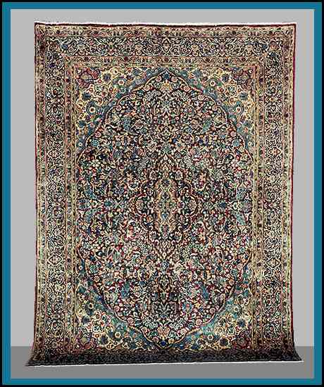 Yazd Rugs Floral Medallion Yazd Carpet