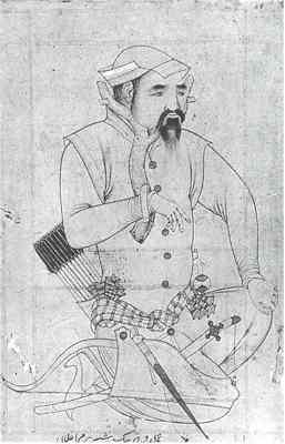Persian Miniature Painting: The Turkmen Prisoner 1590 - 1600 by Farrukh Beg It is commonly written that Farrukh Beg was a Persian born artist but I have decided that that is unlikely. Farrukh is a very talented artist and there is no other Farrukh who was of similar stature at the court of Akbar. So when we look at Abu'l Fazl list of the most important artist I believe that Farrukh Beg is the Farrukh the Qalmaq listed ninth. A Qalmaq or Kalmuck as it is often written refers to a member of the Oirat tribe. The Oirat were a Mongol tribe that in 1453 assassinated the Chingizid Mongol Khan Toqtoa-buqa and became vassals of China. An extremely important and powerful tribal nation- state the Oirat held the land from the upper Yenisi to the valley of the Ili. For a discussion of the Oirat in this period see Rene Grousset's The Empire of the Steppes, &nbsp; p. 507 - 509. 
