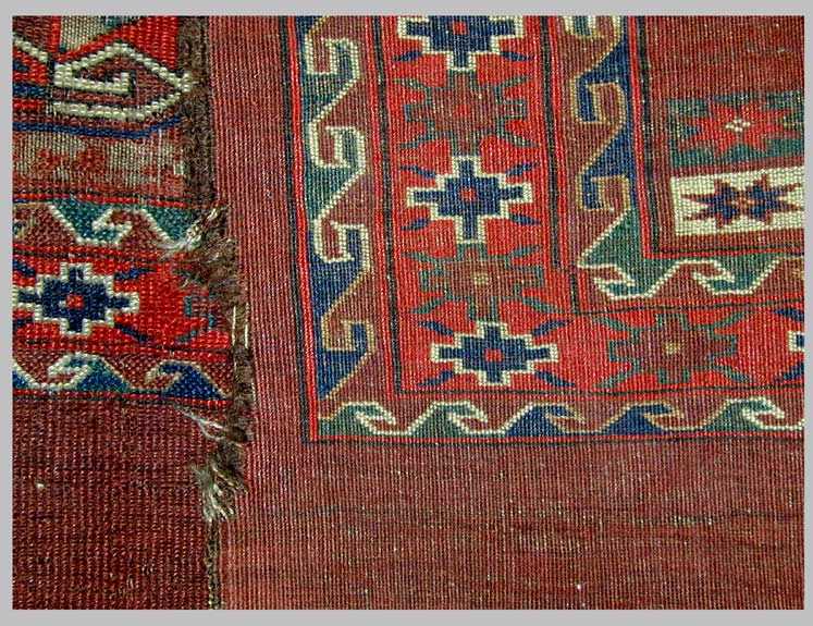 Antique Yomut Chuval w/ offset knotting from Cocoon 