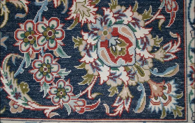 Isfahan Rugs Persian Rugs The back of the carpet