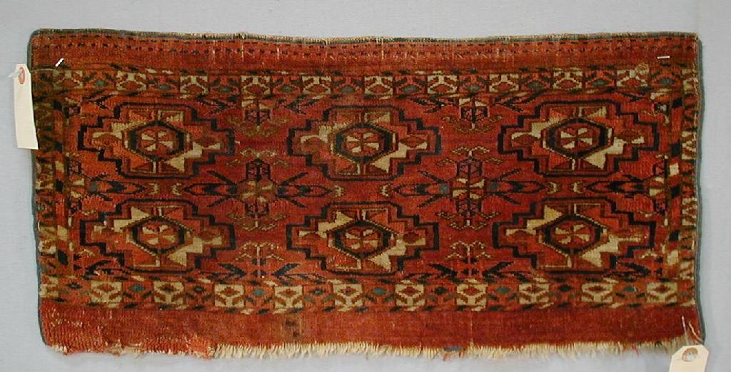 Tekke mafrash six gul 2nd half 19th C. W&W lot 358 
