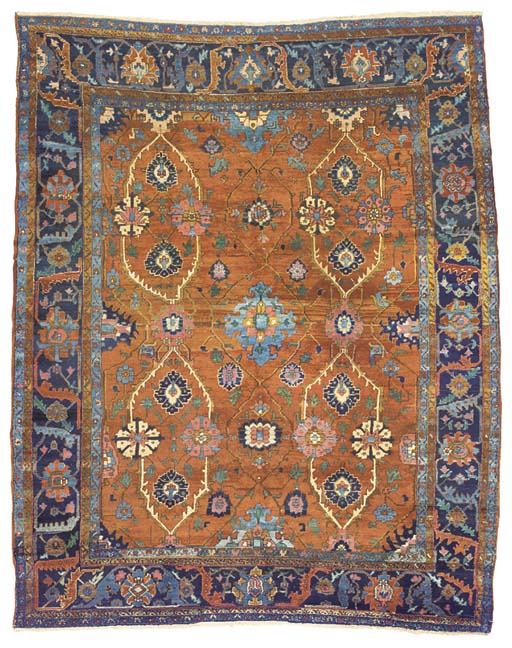 Persian Rugs: Antique Karaja carpet Christie's Lot 14