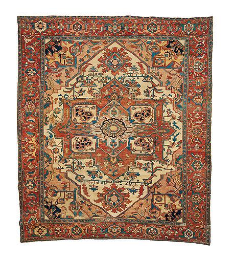 Serapi Rugs: Serapi carpet late 19th C. Sotheby's UK lot 160