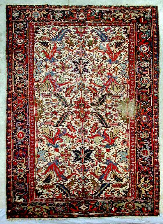 Heriz Rugs Persian Rugs Oriental Rugs Heriz Carpet C. 1920 W&W lot 199