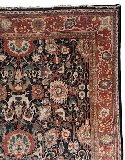 Sotheby's Ziegler Mahal Carpet C. 1900 lot 225 