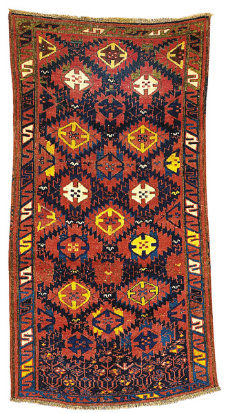Persian Rugs/Kurdish Rugs: Sautschbulag Rug late 19th Rippon Boswell Lot 97