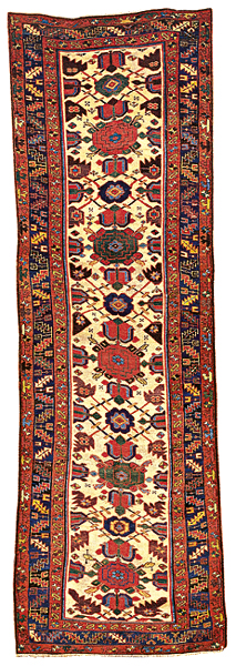 Persian Rugs/Kurdish Rugs: Sautchbulag Rug Shahsavan Long Rug mid 19th Rippon Boswell Lot 93