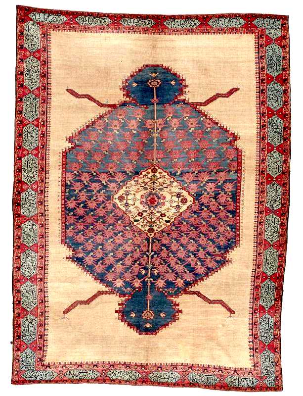 Bakhshaish Rugs: Bakshaish Carpet c. 1875 Sotheby's lot 242 