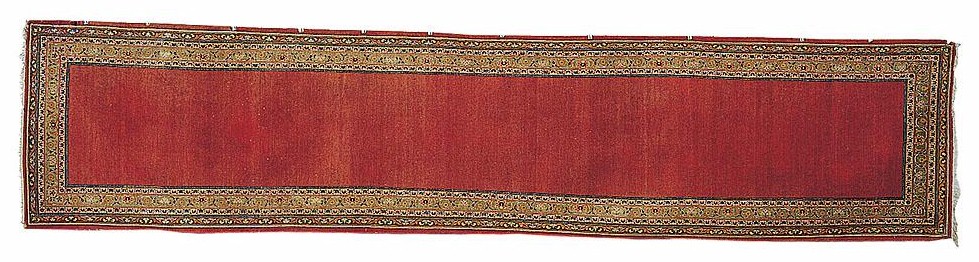 Kashan Rugs: Kashan Runner early 20th c. Sotheby's lot 231 