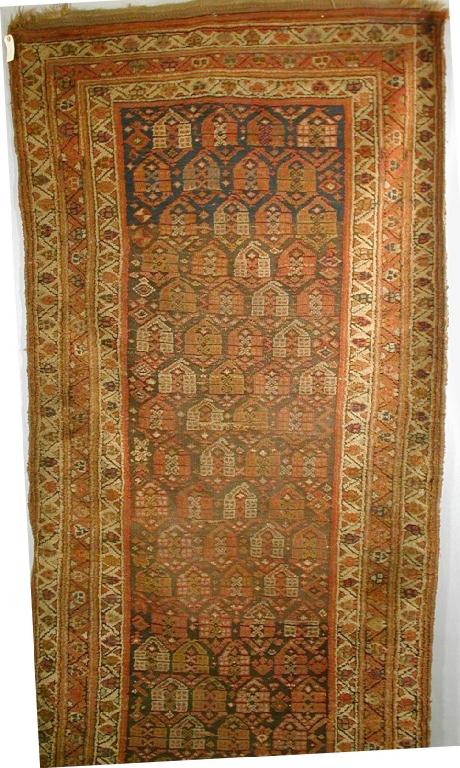 Persian Rugs/Kurdish Rugs: Kurdish Long Rug, Northwest Persia, late 19th-early 20th W&W lot 74 