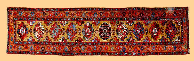 Persian Rugs/Kurdish Rugs: Songhor Runner 2nd half 19th c. Rippon-Boswell lot 138