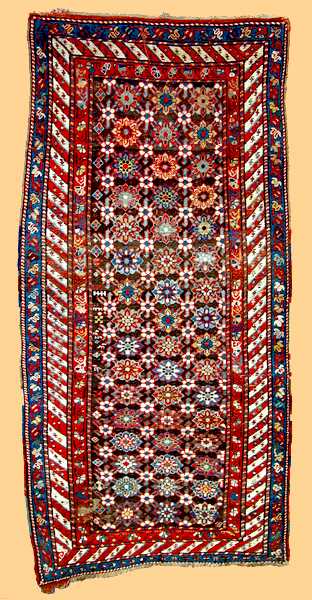 Persian Rugs/Kurdish Rugs: Late 19th c. Northwest Persian Kurdish Rug Rippon-Boswell lot 195