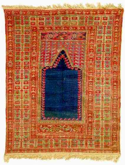 Ghiordes Rugs Turkish Rugs Oriental Rugs A Ghiordes Prayer Rug, 18th/19th C. 
