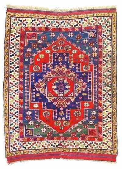 19th Century Bergama Area Village Rug Nagel