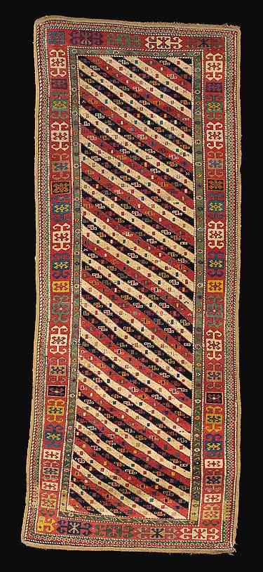 Akstafa Rugs: An Akstafa long rug, circa 1875 Sotheby's lot 23