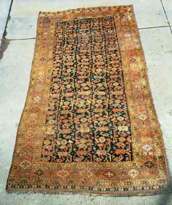 Khamseh Rugs: The Shehady 1850-1870 Khamseh Long Rug