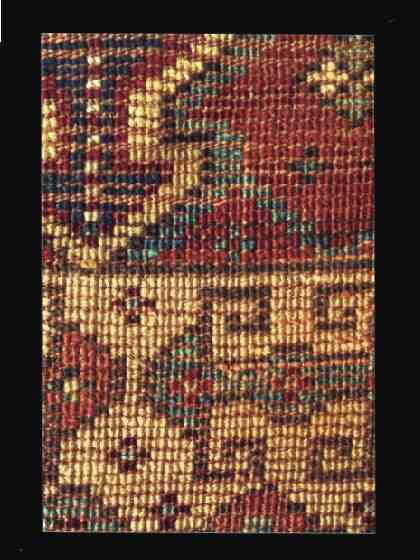The Allen Mid 18th C. Bergama Prayer Rug Bergama which is a district of Izmir, is situated on the north side of the plateau which the Bak�r�ay flows, on the ridge of a peak which is 300 meters height. It is 25-35 kilometers further than the Agean sea and The �andarl� Bay. Its todays name com es from its ancient name Pergamon. It was an important center due to its wonderful monuments of the First Age, its strategic position of the Medival Age besides it was a center of a big Kingdom, Karesio�ullar� and lastly Ottoman Empire. BERGAMA