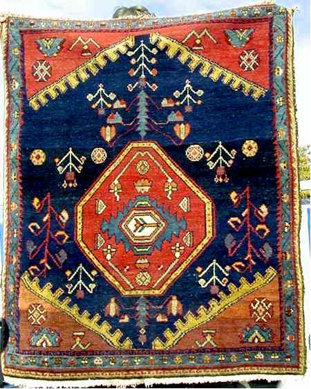 The Craycraft Blue Field Hamadan Rug