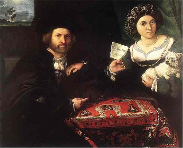 Oushak Rugs: Lorenzo Lotto's Husband and Wife