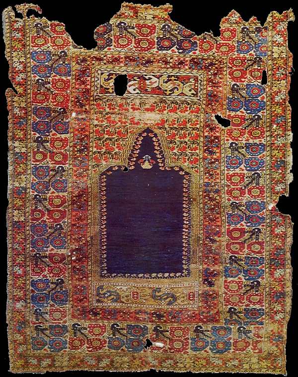 Ghiordes Rugs Turkish rugs Oriental Rugs Vakiflar Hali Museum G�rdes, Manisa Prayer Rug