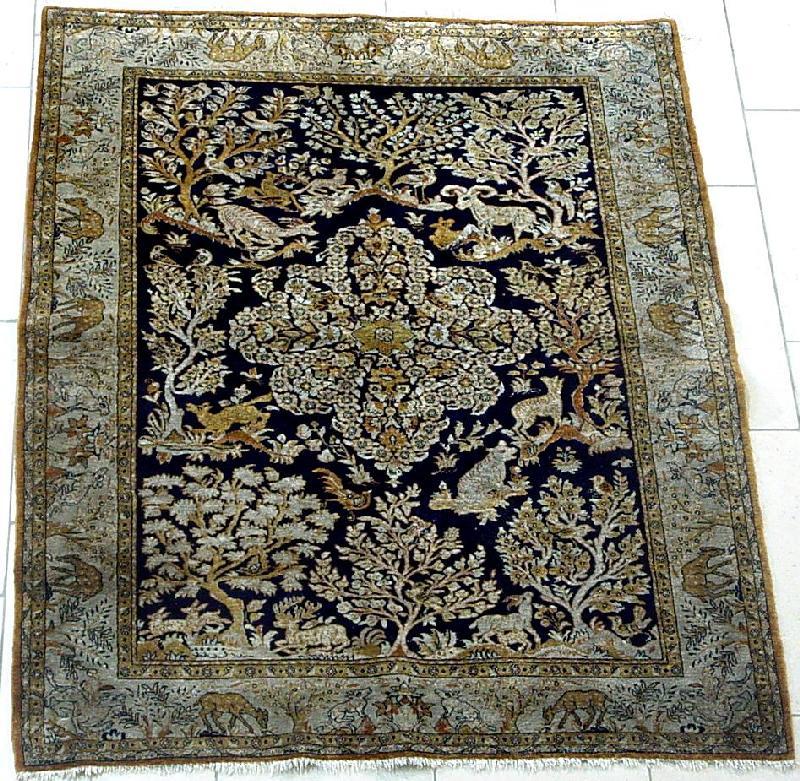 Qum Rugs: Old Silk Ghom Rug Van-Ham 