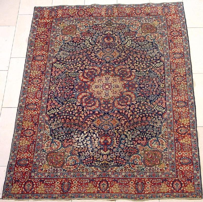 Tabriz Rugs: Tabriz Carpet Mille-Fleurs-Musterung Van-Ham 
