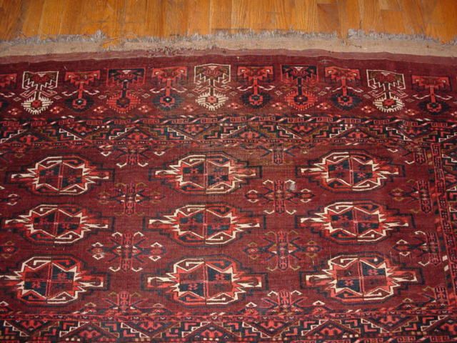 Yomud Rugs: Yomud Turkoman Bag Face 2'9"x4'6"