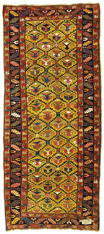 Persian Rugs/Kurdish Rugs: Sautchbulag Rug dated 1845 Rippon Boswell