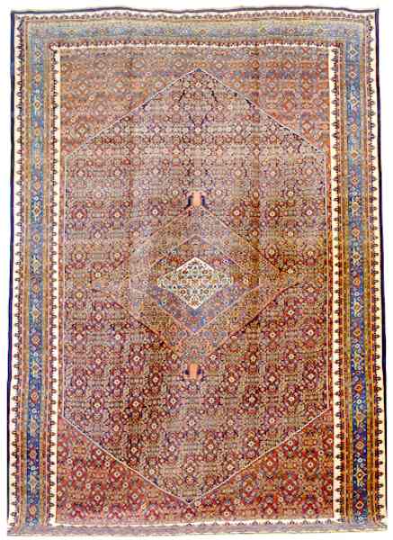 Bijar Rugs: A Persian Bijar Carpet Sotheby's Lot 245